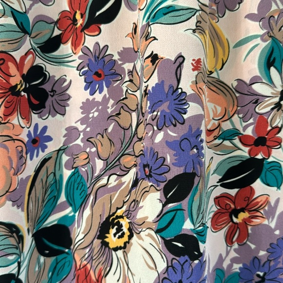 ON THE ROCKS CALIFORNIA FLORAL PENCIL SKIRT SZ 5/6 - Picture 4 of 6